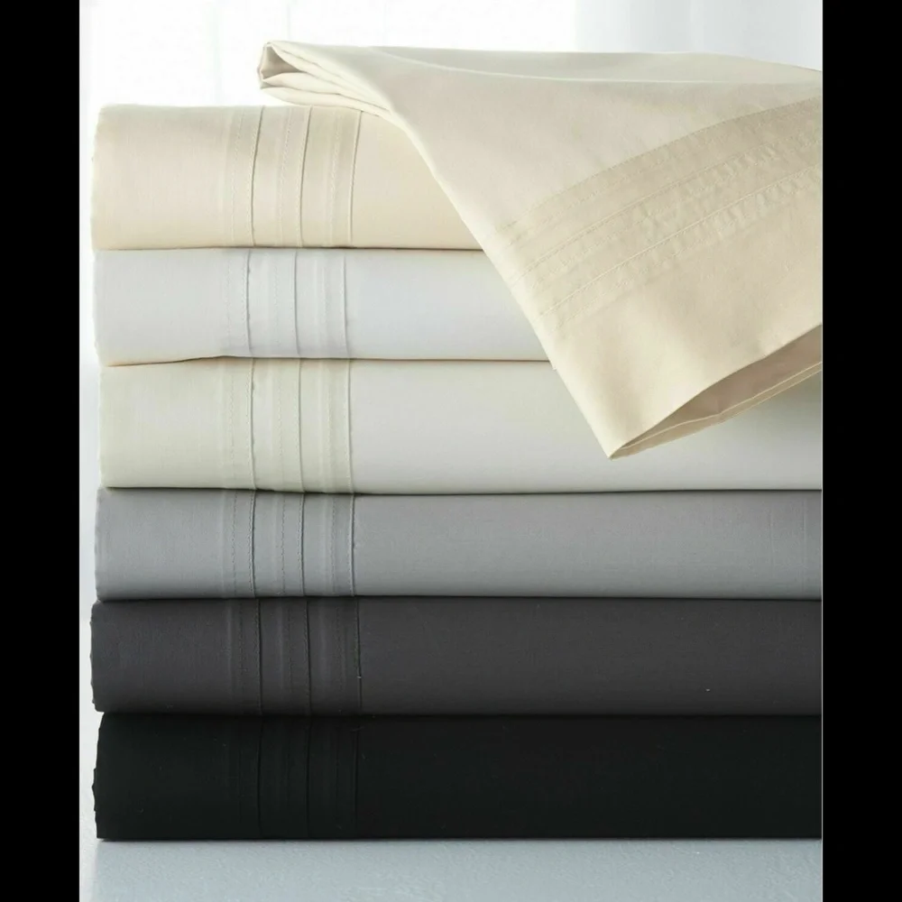 NIB Donna‎ Karan Collection 510 Supima Cotton Flat Sheet White [ QUEEN ]